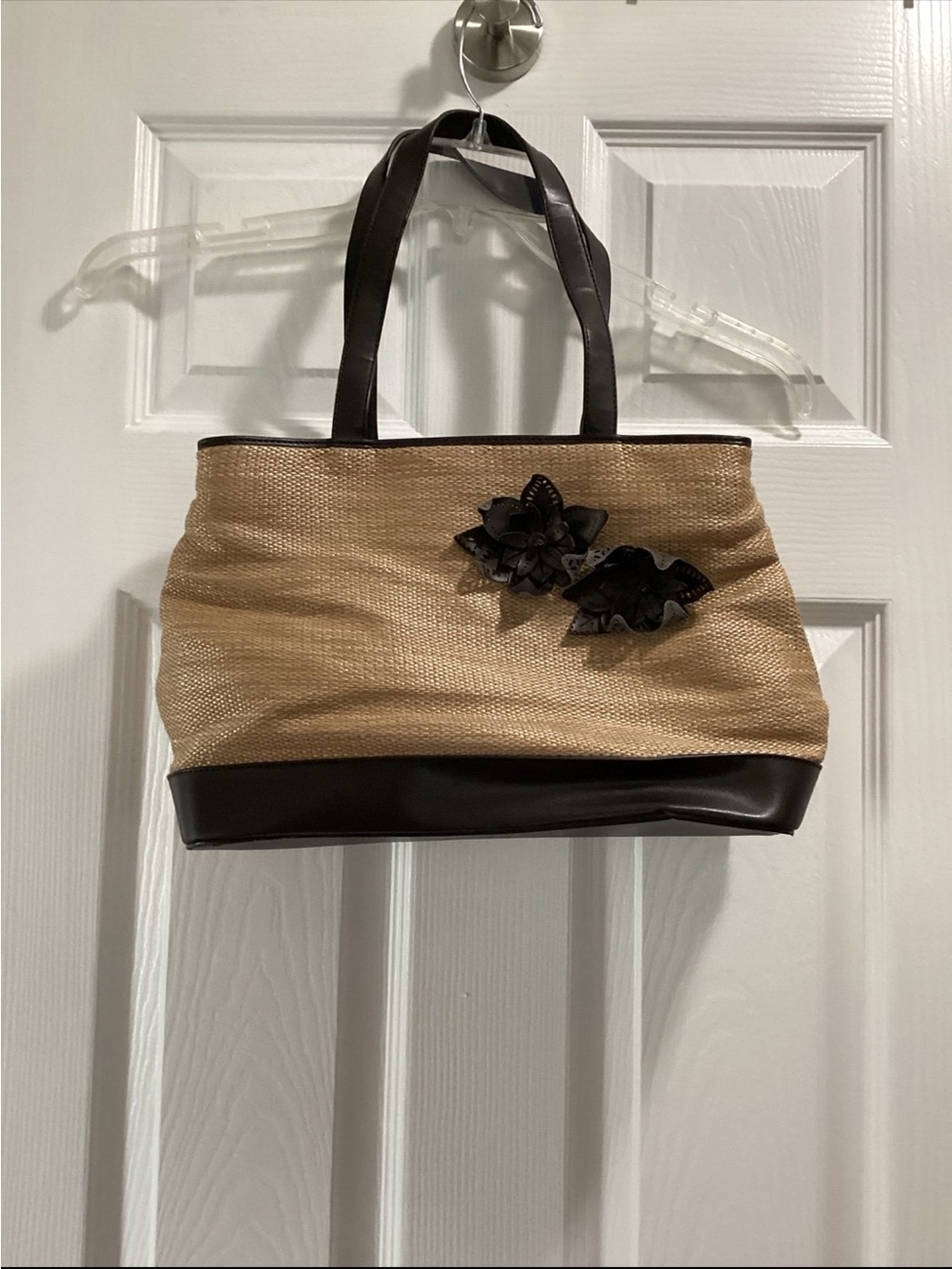 Ann Taylor Loft Beige/Black Purse
